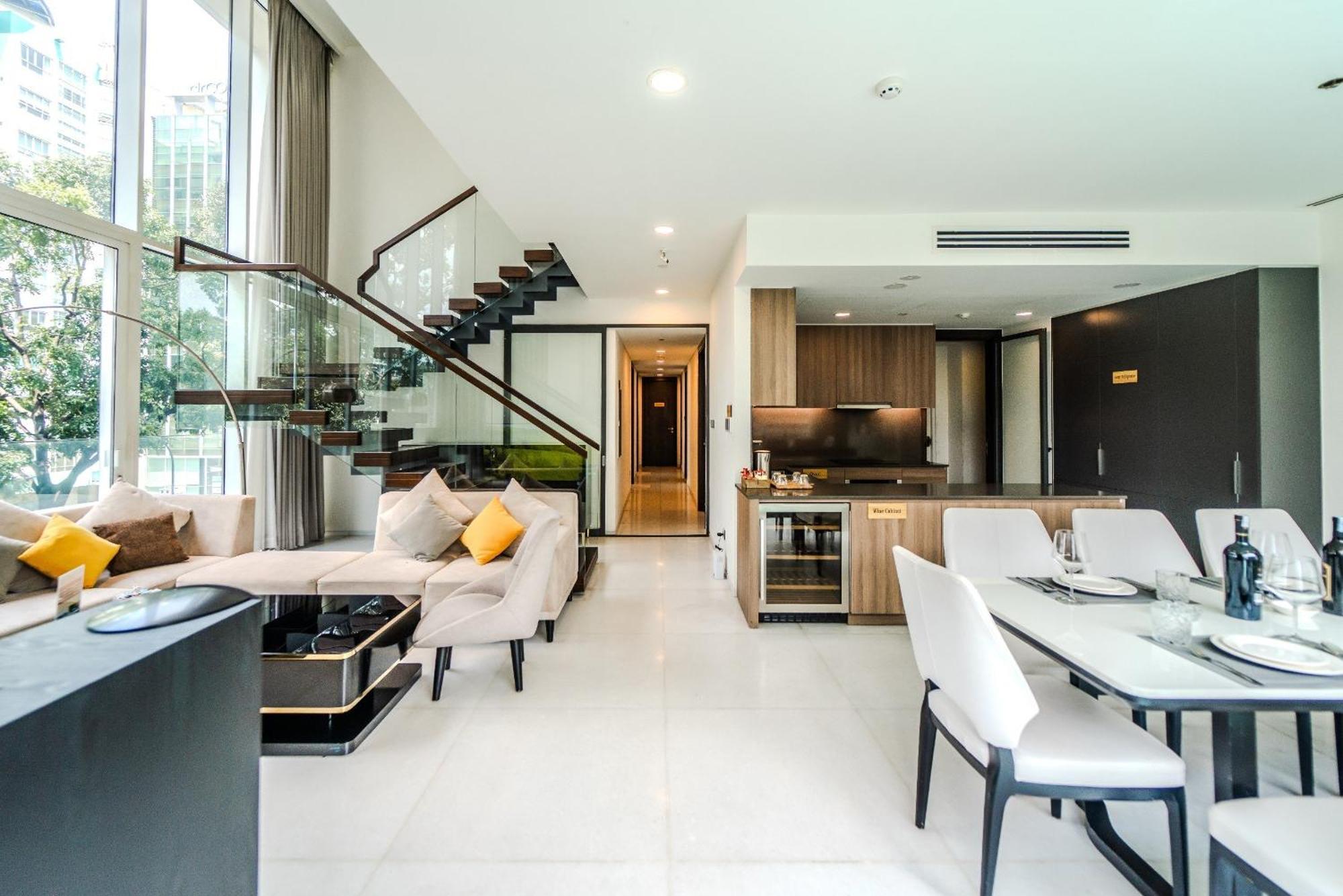 Serenity Saigon Sky Villas - Free One Way Airport Shuttle مدينة هوشي منه المظهر الخارجي الصورة